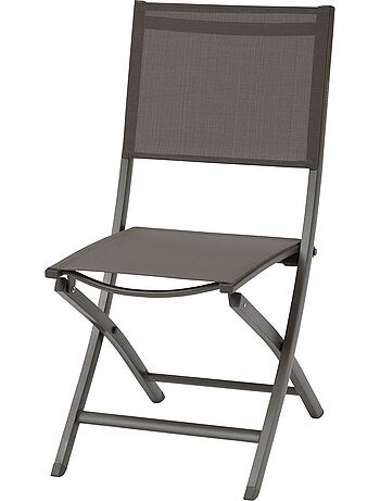 Lot de 4 chaises de jardin pliantes en aluminium ESSENTIA