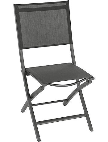 Lot de 4 chaises de jardin pliantes en aluminium ESSENTIA