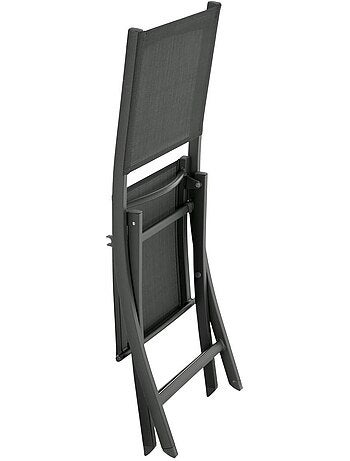 Lot de 4 chaises de jardin pliantes en aluminium ESSENTIA