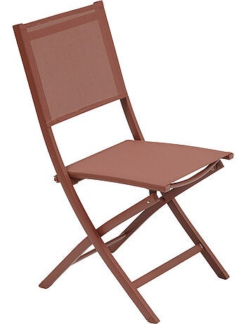 Lot de 4 chaises de jardin pliantes en aluminium ESSENTIA