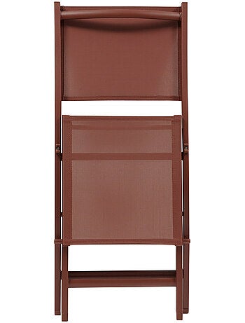 Lot de 4 chaises de jardin pliantes en aluminium ESSENTIA
