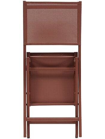 Lot de 4 chaises de jardin pliantes en aluminium ESSENTIA