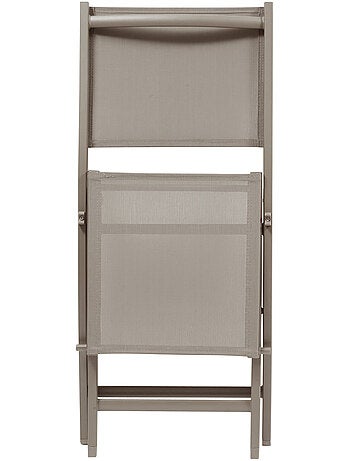 Lot de 4 chaises de jardin pliantes en aluminium ESSENTIA