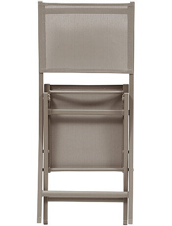Lot de 4 chaises de jardin pliantes en aluminium ESSENTIA