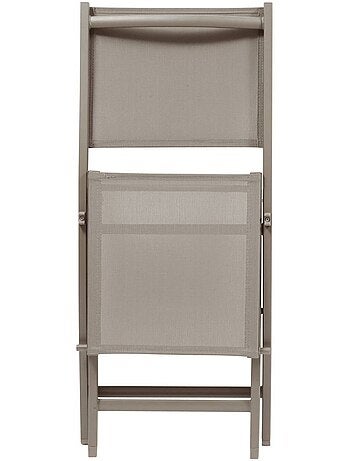 Lot de 4 chaises de jardin pliantes en aluminium ESSENTIA