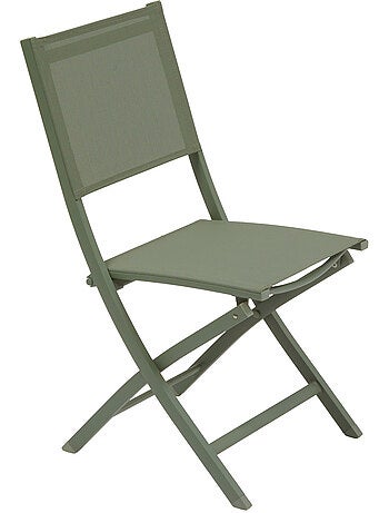 Lot de 4 chaises de jardin pliantes en aluminium ESSENTIA
