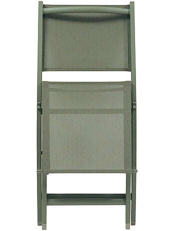 Lot de 4 chaises de jardin pliantes en aluminium ESSENTIA