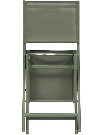 Lot de 4 chaises de jardin pliantes en aluminium ESSENTIA