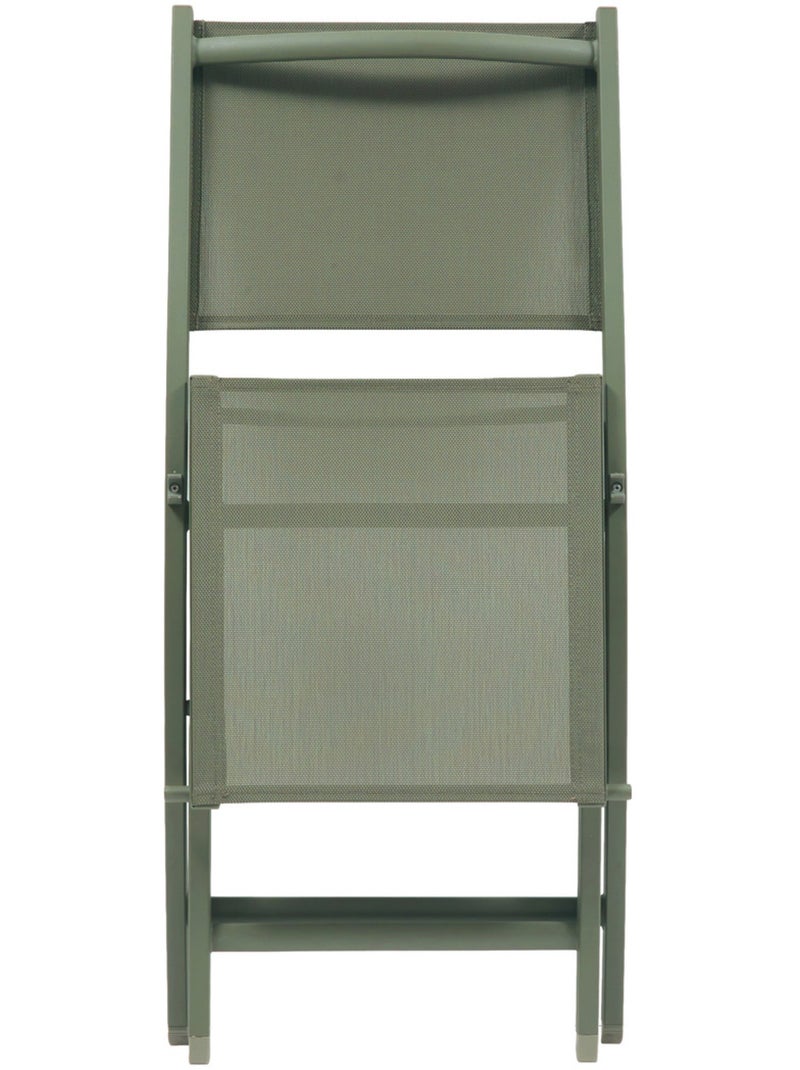 Lot de 4 chaises de jardin pliantes en aluminium ESSENTIA Vert clair - Kiabi