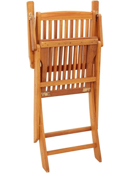 Lot de 4 chaises de jardin pliantes en bois - Kiabi Lot de 4 chaises de jardin pliantes en bois - Kiabi