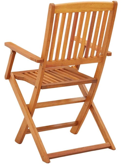 Lot de 4 chaises de jardin pliantes en bois - Kiabi Lot de 4 chaises de jardin pliantes en bois - Kiabi