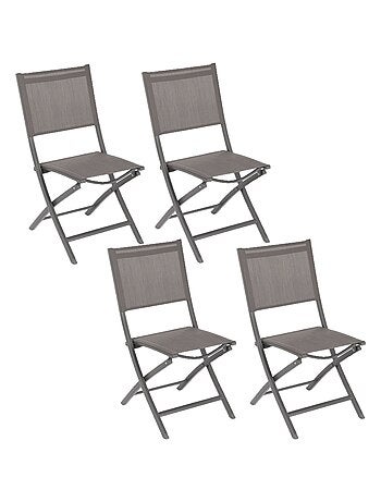 Lot de 4 Chaises de jardin pliantes Essentia