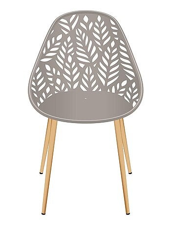 Lot de 4 chaises d'extérieur Calvi en polypropylène