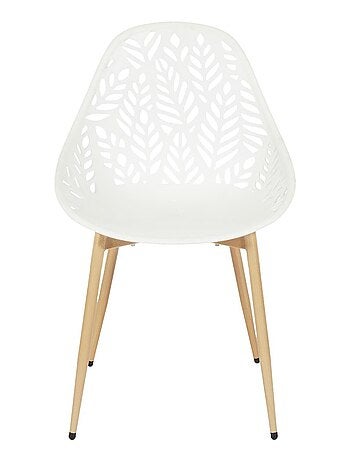 Lot de 4 chaises d'extérieur effet ajouré CALVI