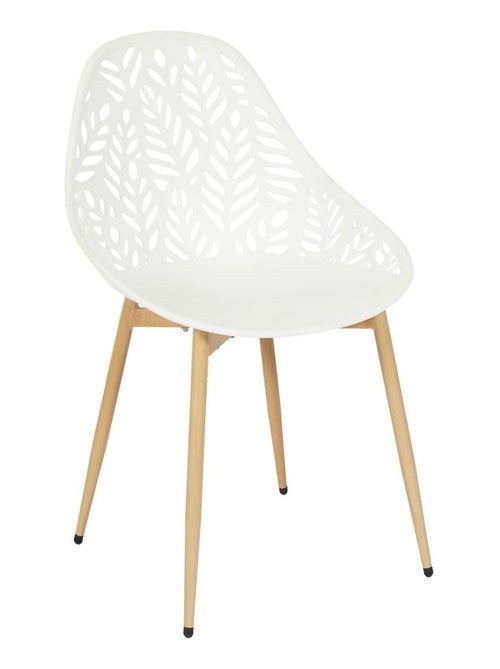 Lot de 4 chaises d'extérieur effet ajouré CALVI - Kiabi Lot de 4 chaises d'extérieur effet ajouré CALVI - Kiabi