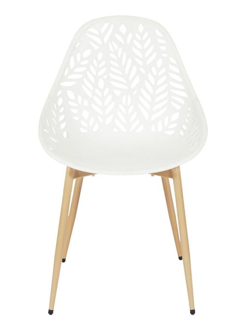 Lot de 4 chaises d'extérieur effet ajouré CALVI - Kiabi Lot de 4 chaises d'extérieur effet ajouré CALVI - Kiabi