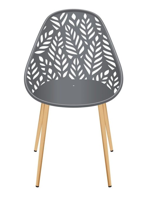 Lot de 4 chaises d'extérieur effet ajouré CALVI - Kiabi Lot de 4 chaises d'extérieur effet ajouré CALVI - Kiabi