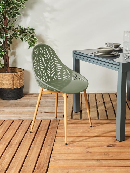 Lot de 4 chaises d'extérieur effet ajouré CALVI - Kiabi Lot de 4 chaises d'extérieur effet ajouré CALVI - Kiabi