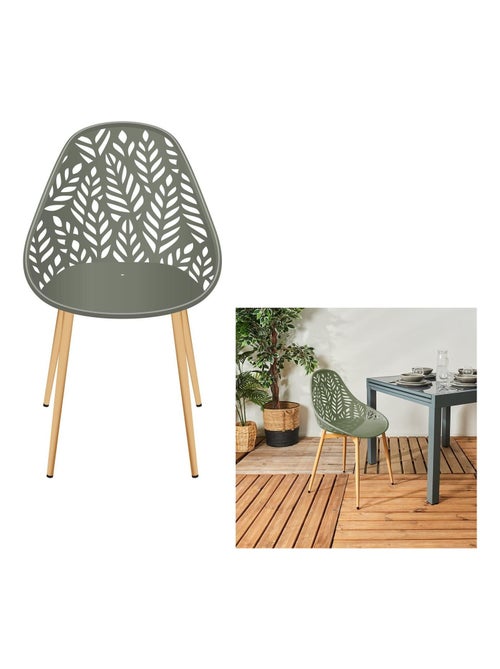 Lot de 4 chaises d'extérieur effet ajouré CALVI - Kiabi Lot de 4 chaises d'extérieur effet ajouré CALVI - Kiabi