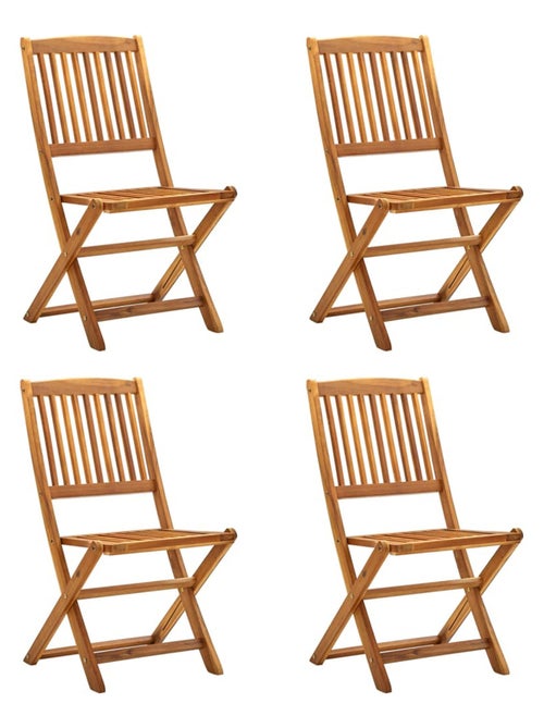 Lot de 4 chaises pliables d'extérieur - Kiabi