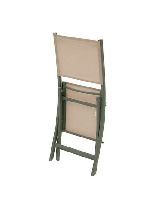 Lot de 4 chaises pliantes en aluminium et texaline ESSENTIA - Kiabi