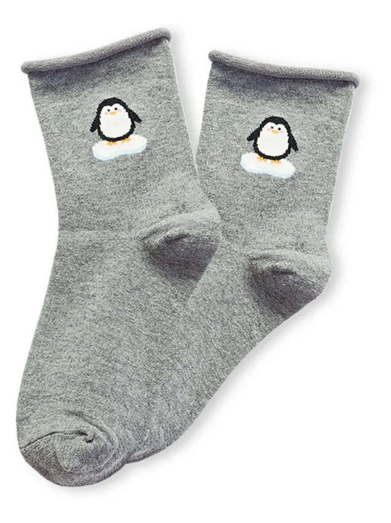 Lot de 4 Chaussettes Animaux Multicolore - Kiabi