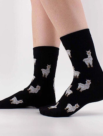 Lot de 4 Chaussettes Hautes Animaux