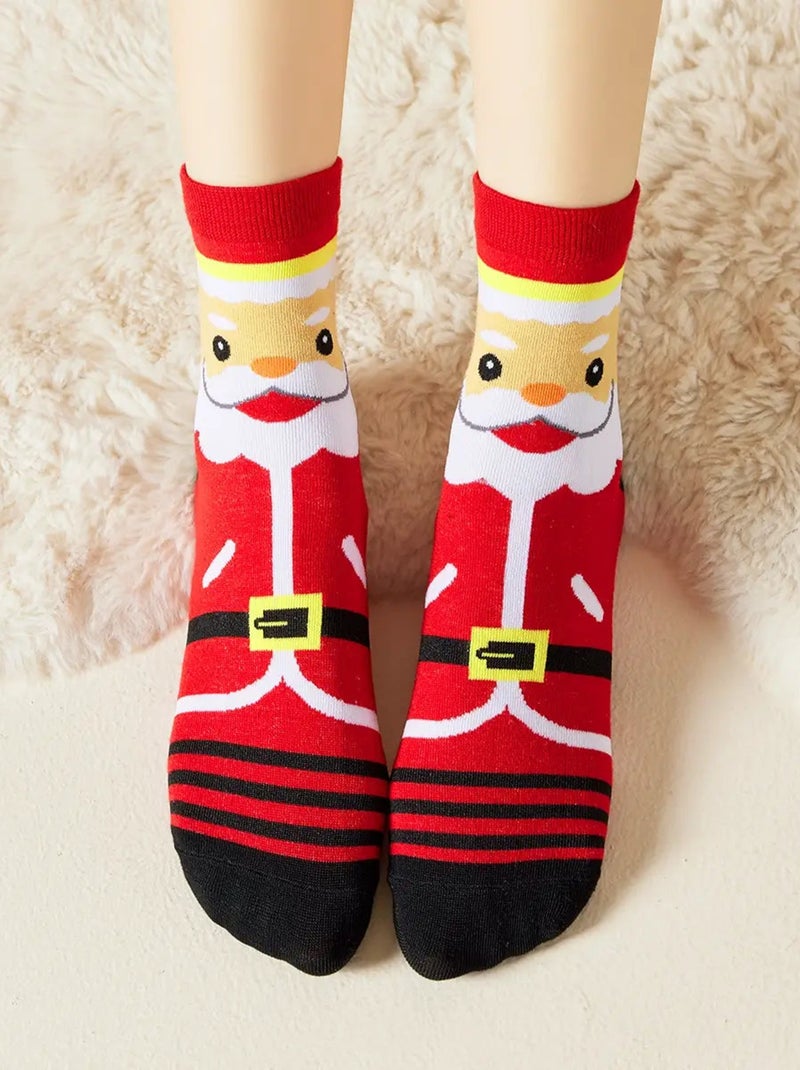 Lot de 4 Chaussettes Hautes Costume Noël Multicolore - Kiabi