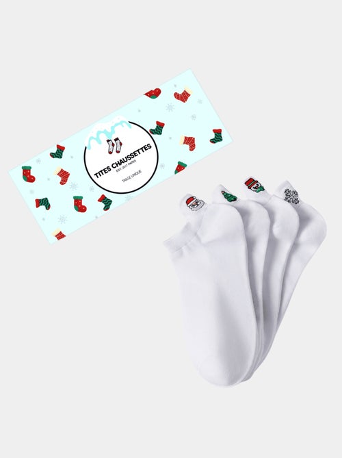 Lot de 4 Chaussettes Languette Noël - Kiabi
