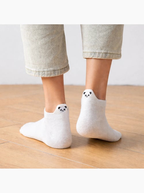 Lot de 4 Chaussettes Languette Panda - Kiabi