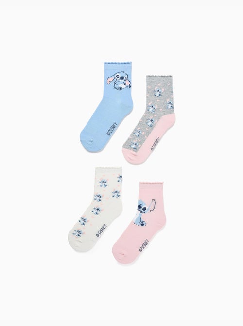 Lot de 4 chaussettes Stitch - Kiabi