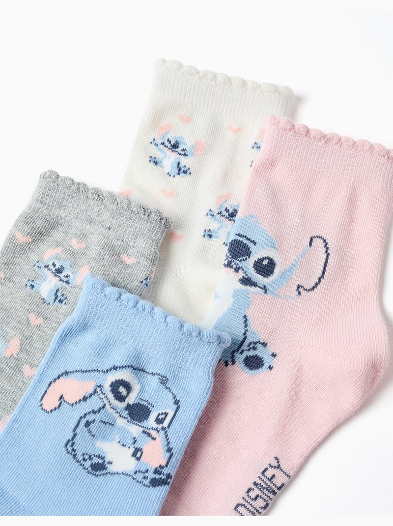 Lot de 4 chaussettes Stitch Multicolore - Kiabi