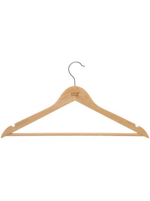 Lot de 4 cintres en bois hang'up - Kiabi Lot de 4 cintres en bois hang'up - Kiabi