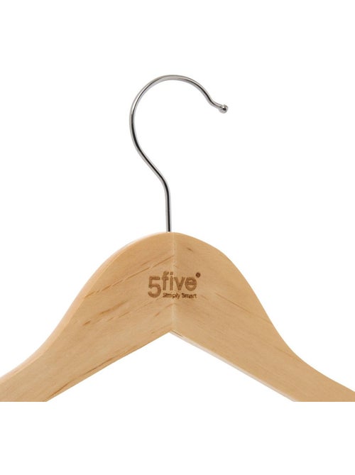 Lot de 4 cintres en bois hang'up - Kiabi Lot de 4 cintres en bois hang'up - Kiabi