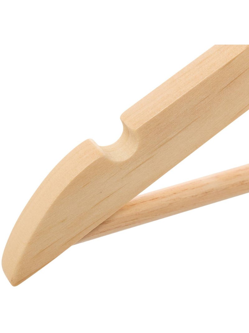 Lot de 4 cintres en bois hang'up Beige - Kiabi