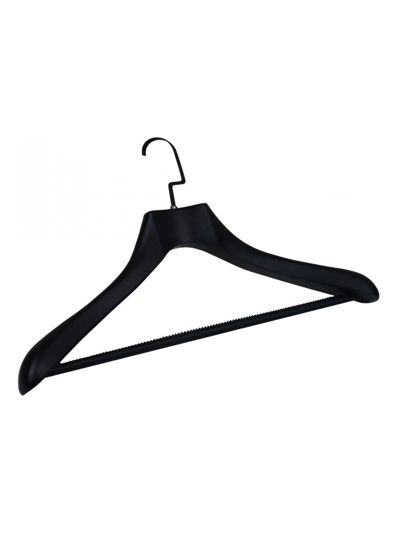 Lot de 4 cintres pour manteau adulte premium avec crochet pivotant à 360° - Vivezen Noir - Kiabi