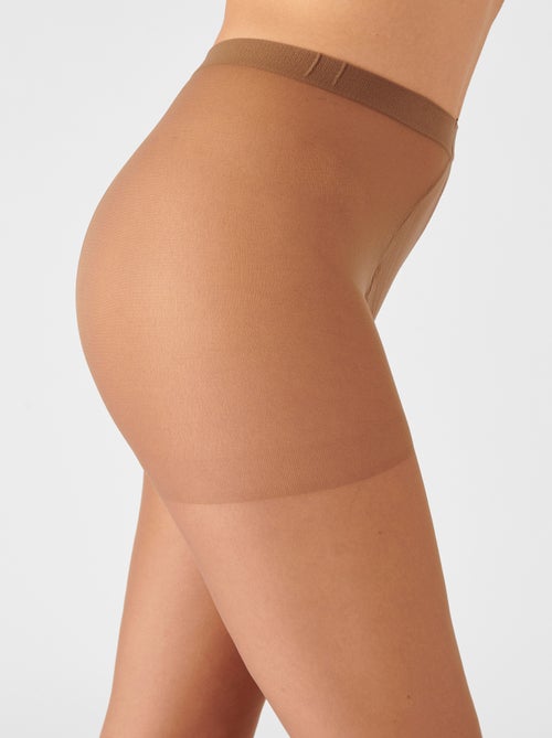 Lot de 4 collants mousse 20D spécial hanches fortes - Damart - Kiabi