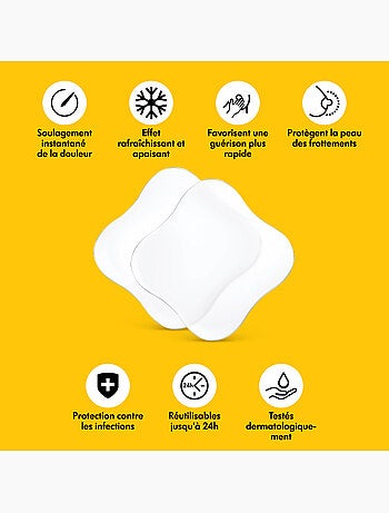 Lot de 4 compresses hydrogel Medela - Favorisent la cicatrisation, apaisent instantanément