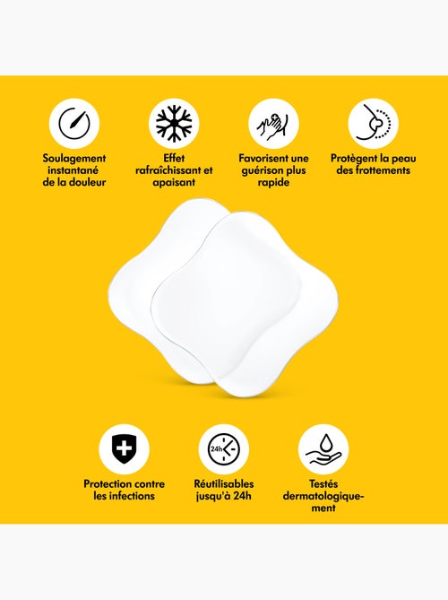 Lot de 4 compresses hydrogel Medela - Favorisent la cicatrisation, apaisent instantanément - Kiabi