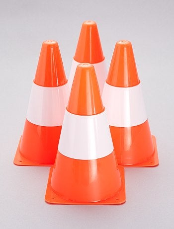Lot de 4 cônes de signalisations