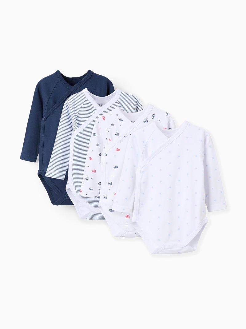 Lot de 4 Cross Bodies "Cars" Bleu Blanc - Kiabi