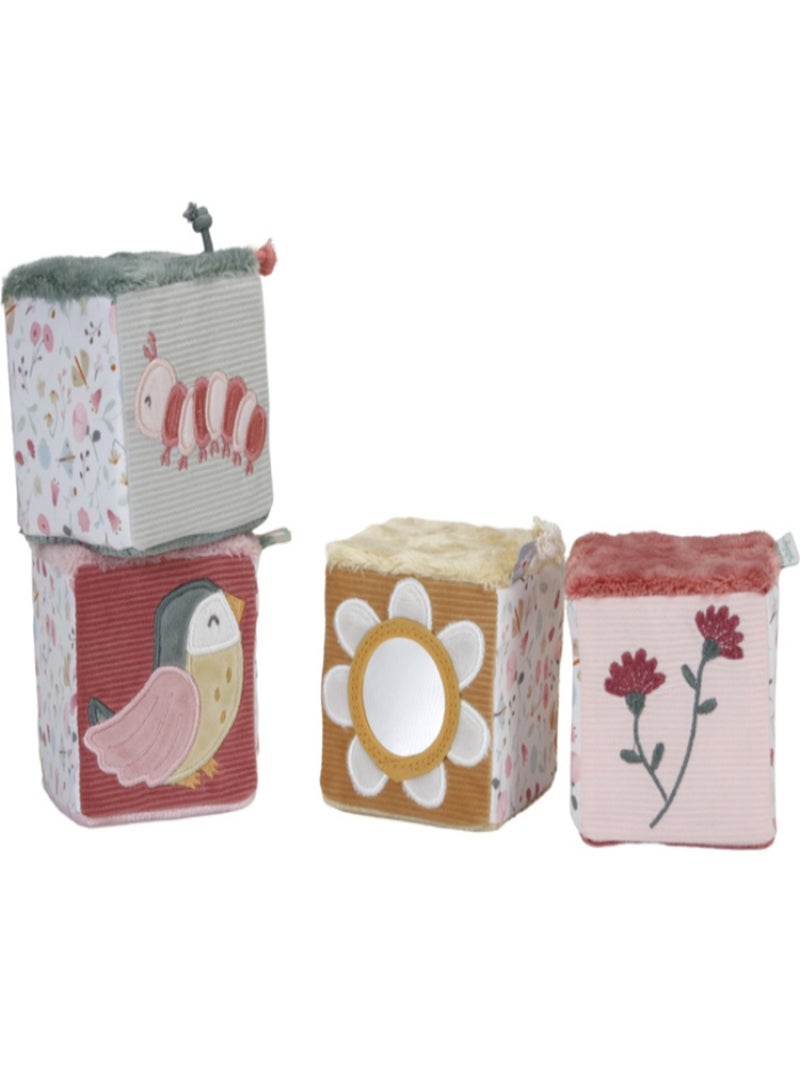 Lot de 4 cubes d'activités Flowers & Butterflies N/A - Kiabi
