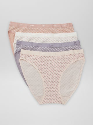 Lot de 4 culottes à imprimé 'DIM'