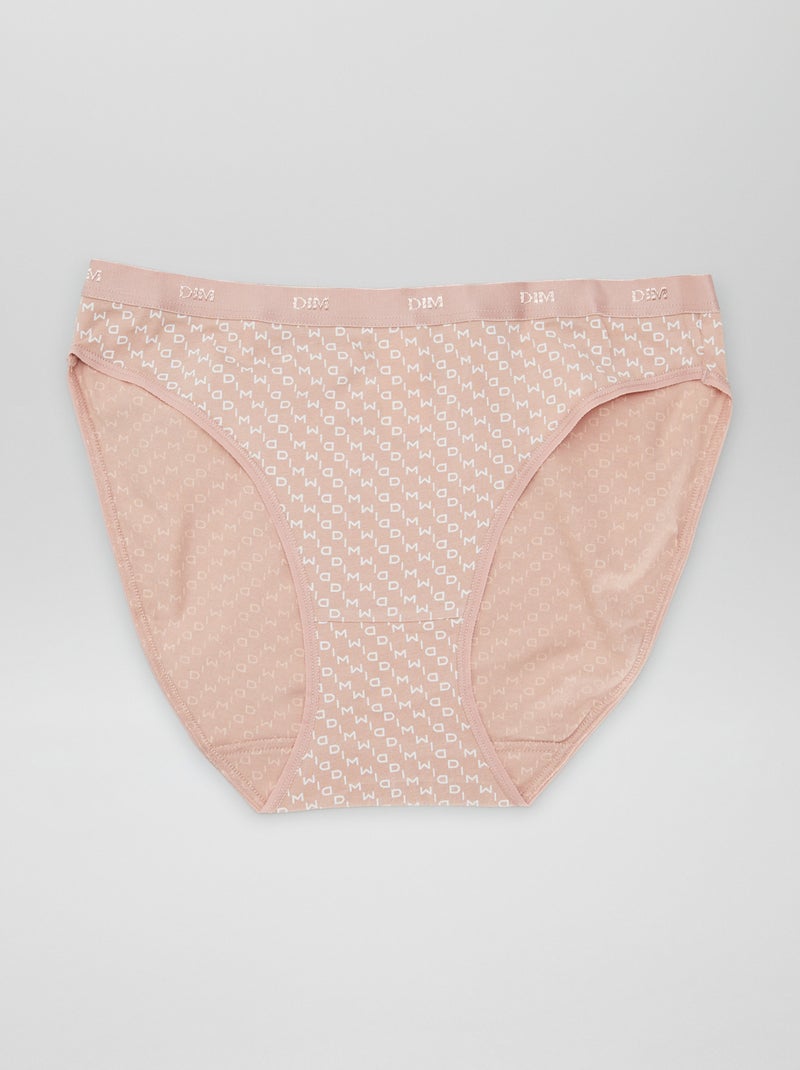 Lot de 4 culottes à imprimé 'DIM' Rose - Kiabi