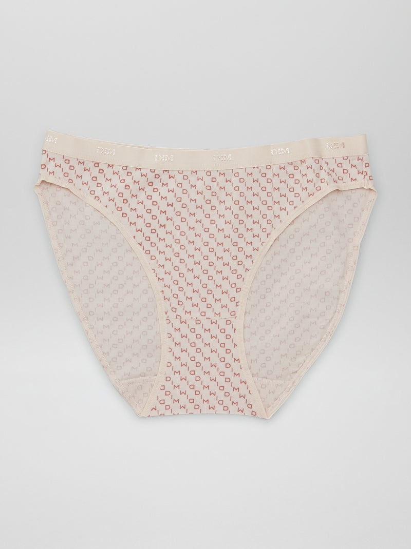 Lot de 4 culottes à imprimé 'DIM' Rose - Kiabi