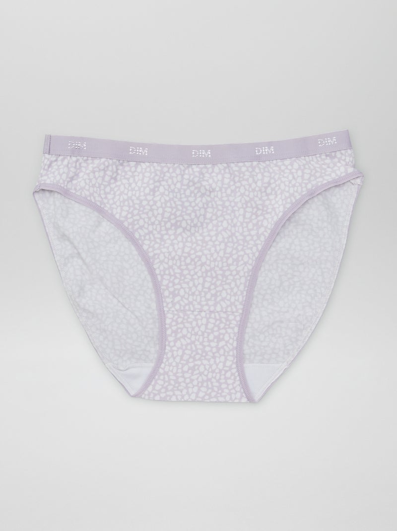 Lot de 4 culottes à imprimé 'DIM' Violet - Kiabi
