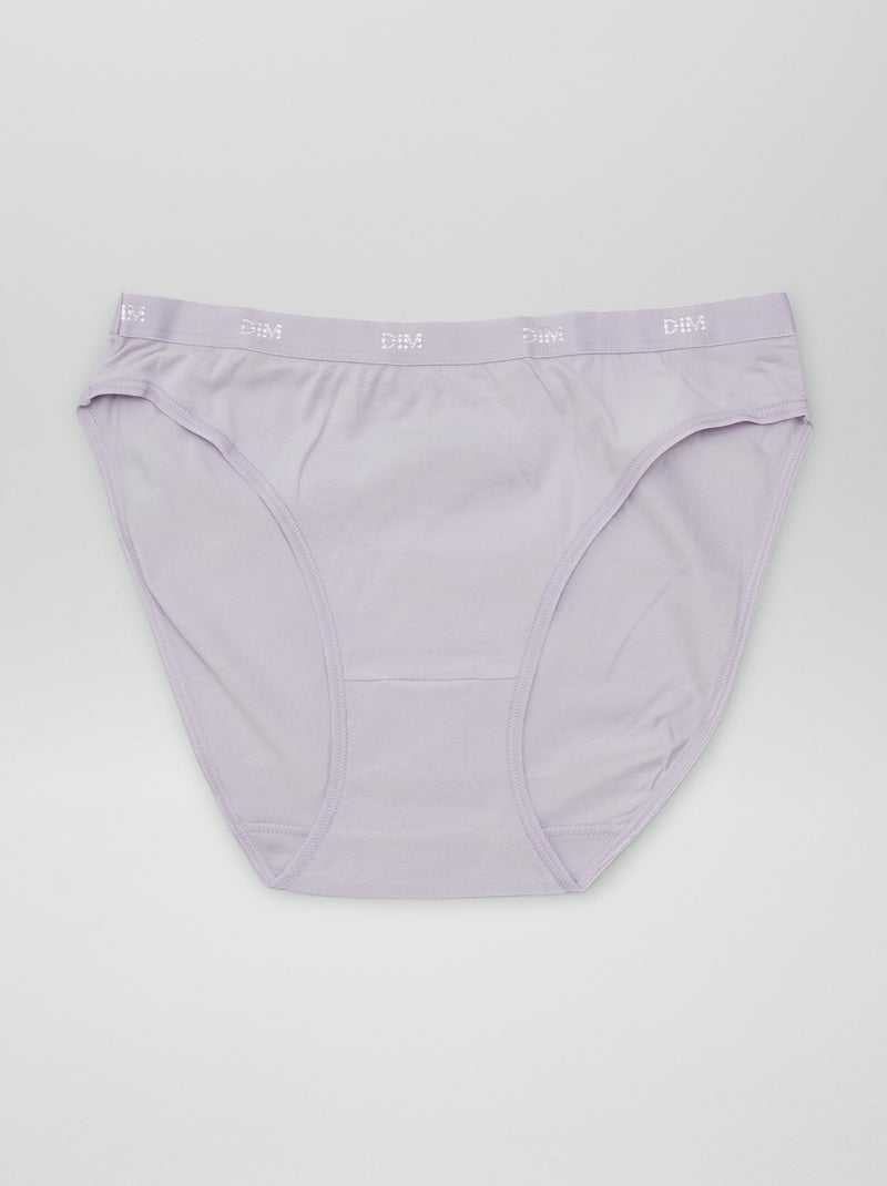 Lot de 4 culottes à imprimé 'DIM' Violet - Kiabi