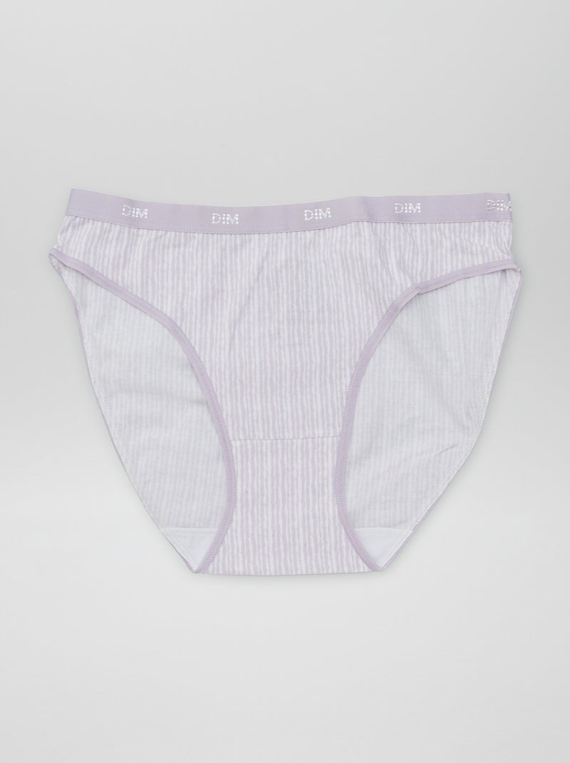 Lot de 4 culottes à imprimé 'DIM' Violet - Kiabi