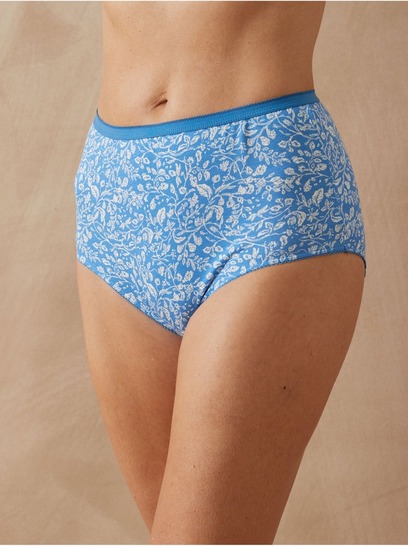 Lot de 4 culottes coton - DAXON Bleu Blanc - Kiabi