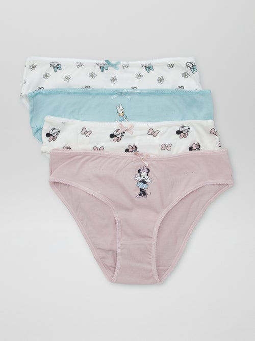 Lot de 4 culottes en coton 'Minnie' & 'Daisy' - Kiabi